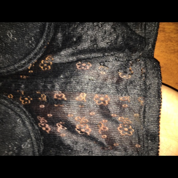 Black transparent floral bustier - Picture 4 of 4